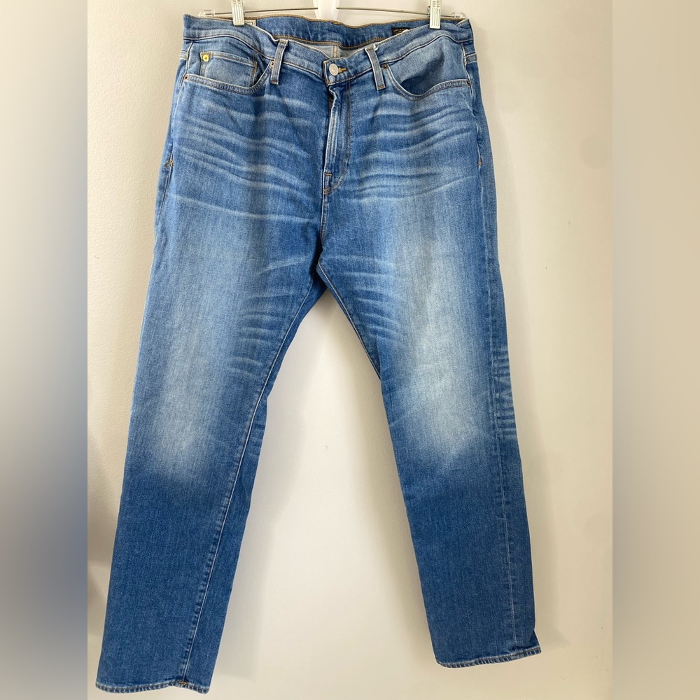 Ace Rivington Mens Candiani Denim Blue Jeans Size 38x32 Athletic Taper